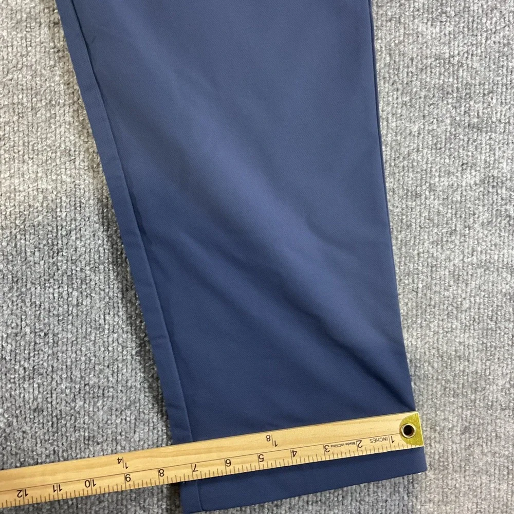 Banana Republic Mens Flat Front Performance Pants Navy Blue 38x32 New